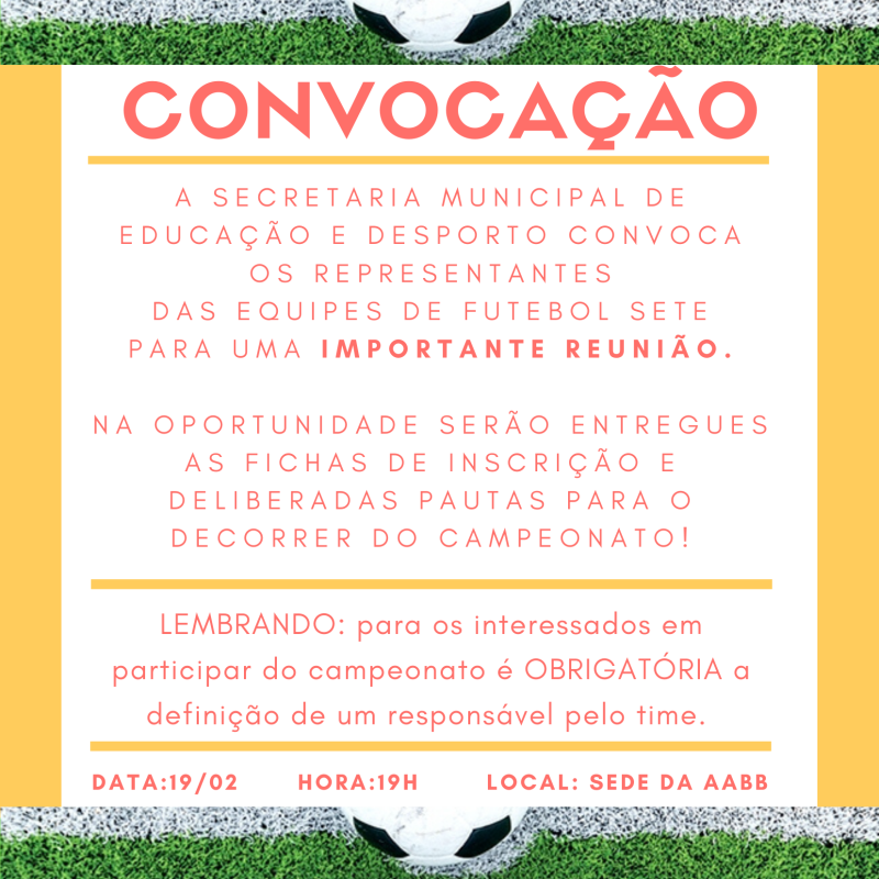 CONVOCAÇÃO